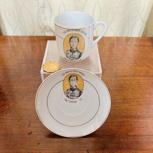 Royal King George V1 Commemorative Cup and Saucer Set